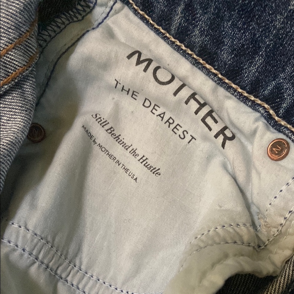 MOTHER Women's Blue Straight-Leg Jeans - Picture 5 of 7